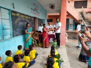 Girikarnika Global Foundation carried a Tree Plantation program at Zilha Parishad Prathamik School, Kedgaon on 9th July 2022 in which held essay competition, rewarded top 3 students with academic material and 50 fruit trees distributed to participated students and planted by students in school premises.