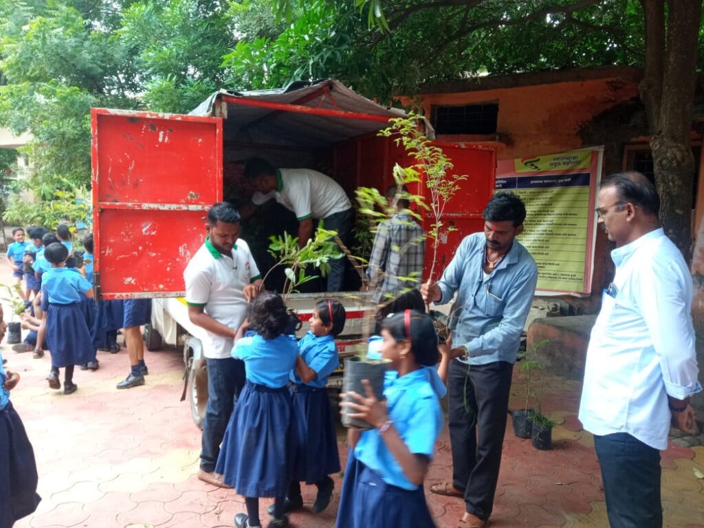 On 10 August 2024, 155 fruit trees were distributed to students at Zilha Parishad School, Umbare, Rahuri under the initiative One Student – One Fruit Tree. Special thanks to Mr. Ravi Argade Sir for efforts. Heartfelt thanks to all the teacher staff, Villagers & tree lovers who supported this event.